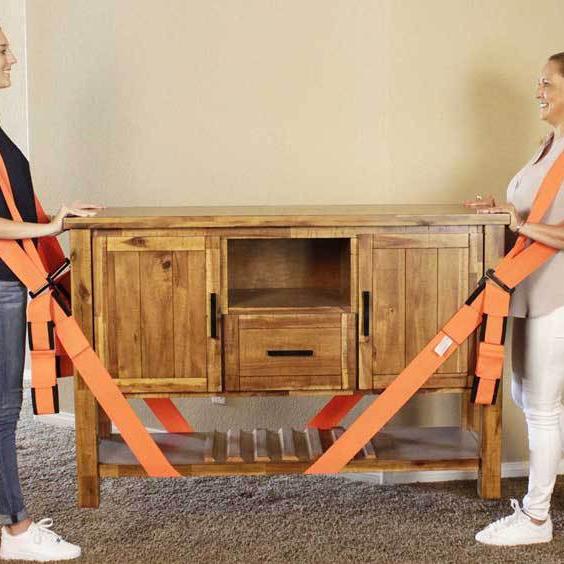Labor-Saving Shoulder-Mounted Furniture Moving Straps