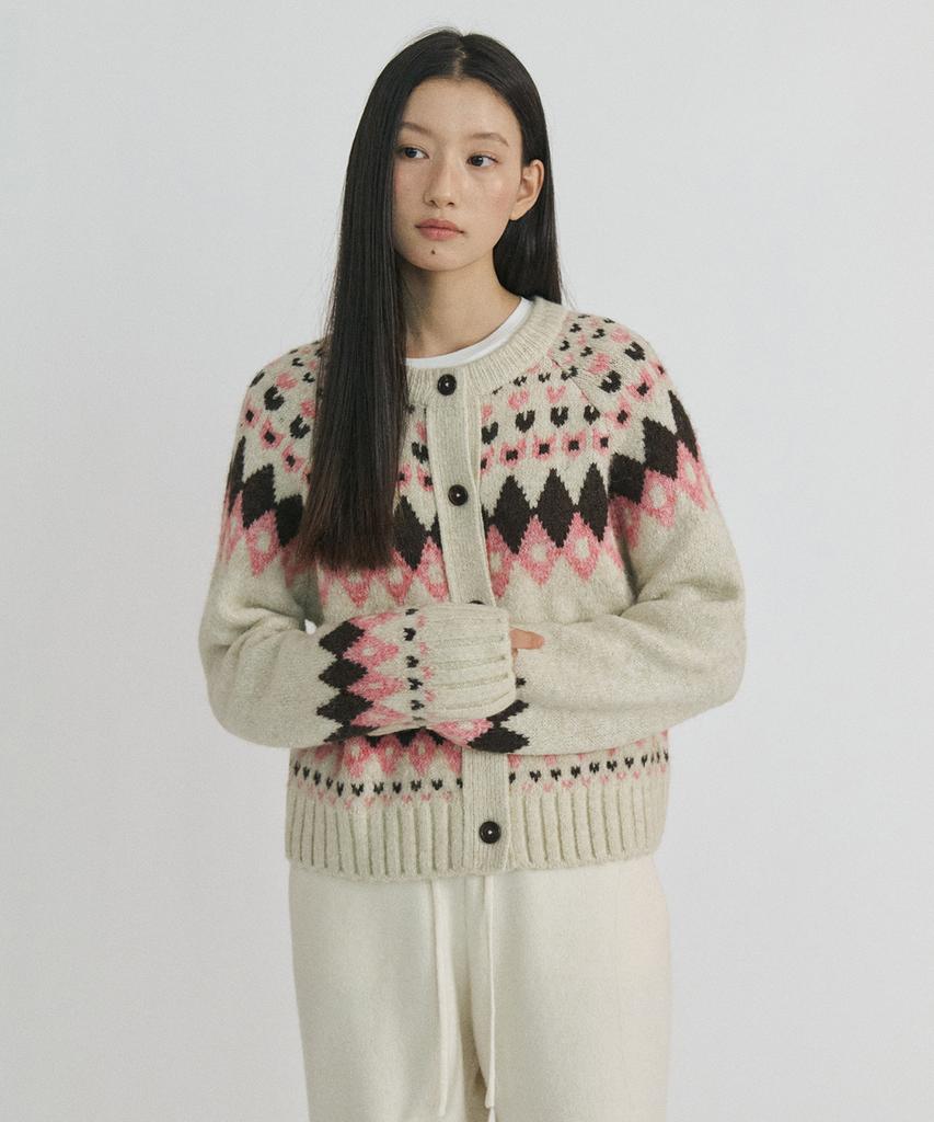 Step Around Nordic Classic Wool Cardigan_Ivory