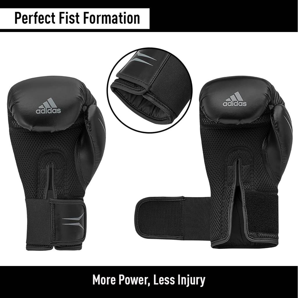 Adidas Combat Sports Boxing Martial Arts Boxing Gloves Speed Tilt 150 Training Boxing Gloves SPD150TG 8OZ Royal/Mat Black/Solar