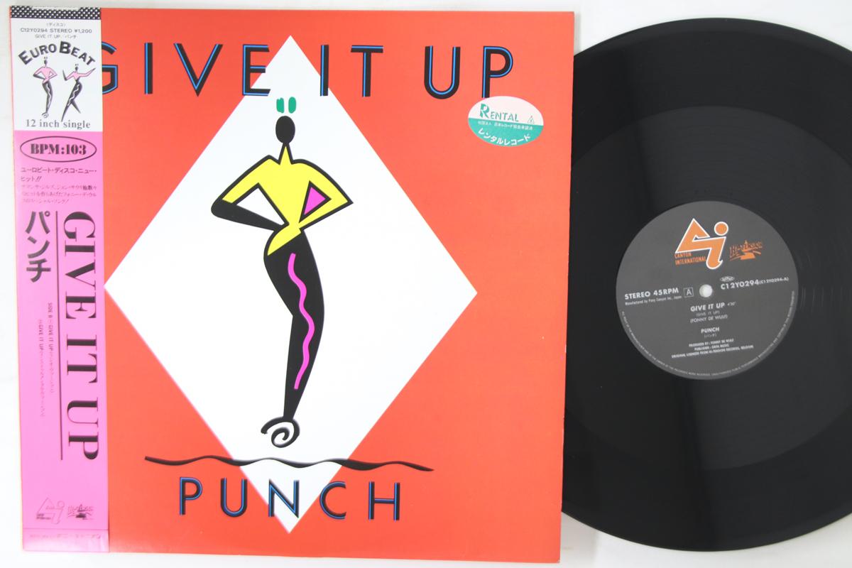 

12inch Record PUNCH - Give It Up C12Y0294 CANYON INTERNAT 1988 Japan Obi Pop Used