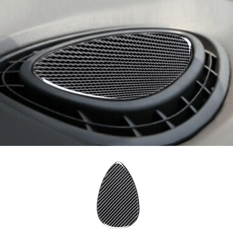 1PC Real Carbon Fiber Car Console Air Outlet Vent Panel Decoration Sticker For Mini Cooper F54 F55 F56 Car Interior Accessories