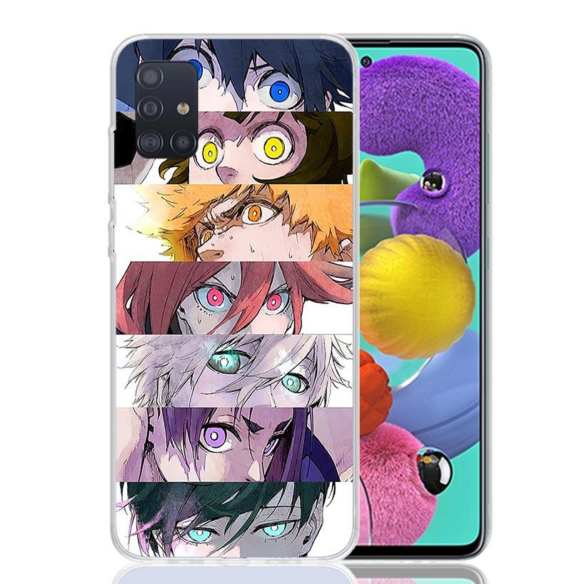 Blue Lock Isagi Yoichi Phone Case For Samsung Galaxy A52 A32 A22 A12 A02S A50S A30S A51 A31 AA71 Note 20 Ultra 10 S10 Plus Galax