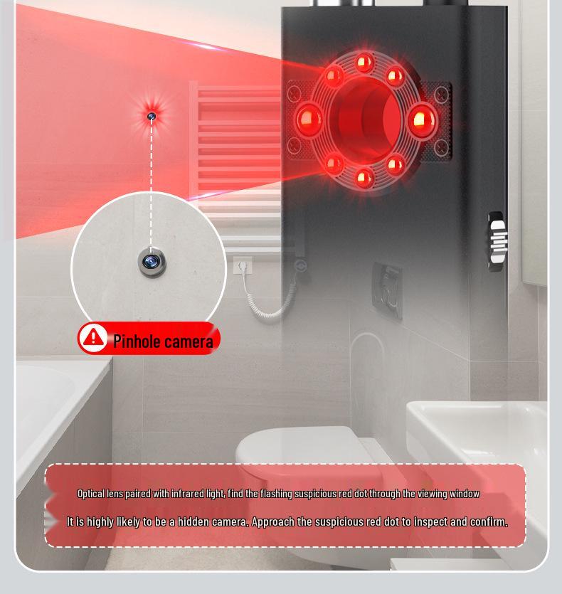 K66 Signal Detector: Anti-Peeping, Anti-Positioning, Camera & GPS Scanner for Hotel & Car Monitoring