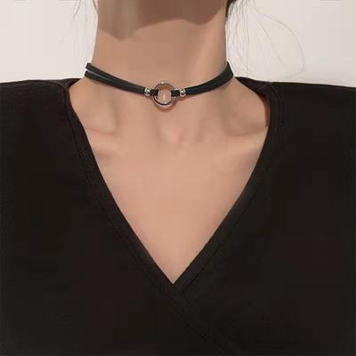 Girocollo da donna Lavorazione fine Temperamento Gotico Elasticizzato Geometrico Gioiello Decorativo Finto Velluto Girocollo Gotico