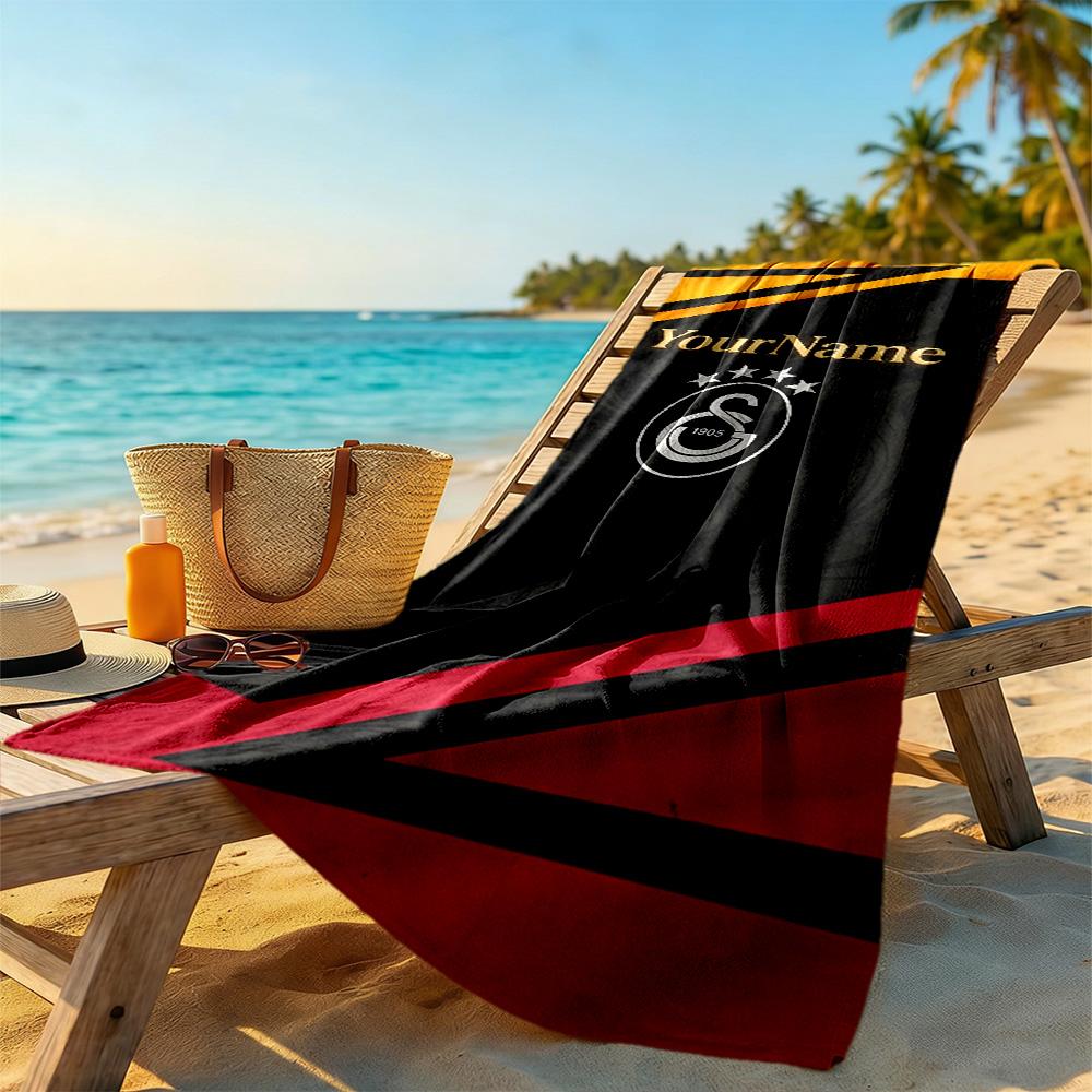 Galatasaray Customize Your Name Beach Towel Soft Durable Quick-Dry Suitable for Swimming Gym Camping Yoga Vacation