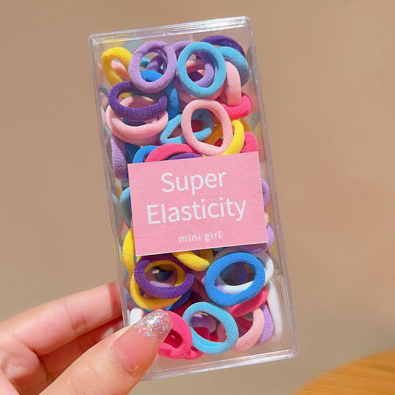 Large, high-elasticity hair ties for girls: gentle on hair, perfect for high ponytails, durable and ideal for students.