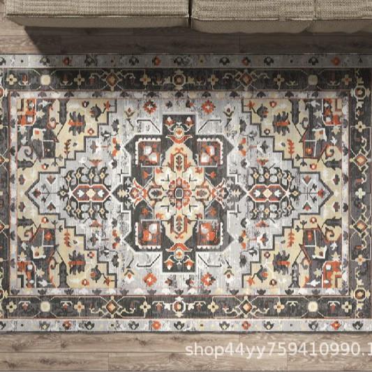 Persian Style Carpet, Living Room Coffee Table, Bedroom Full Of Floor Mats, Ethnic Style Thickened Washable Non-Slip Carpet