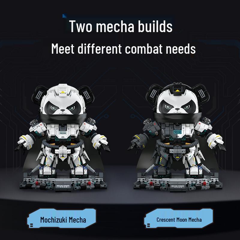 Undone 506506 Trendy Space Mecha Panda - Challenging Assembly Building Blocks Educational Toy, Model Gift for Birthdays