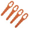 Blade Trimmer Blades 4pcs Orange Color Replacement Parts Garden Hand Tools Durability For Worx WG150/WG151/WG151