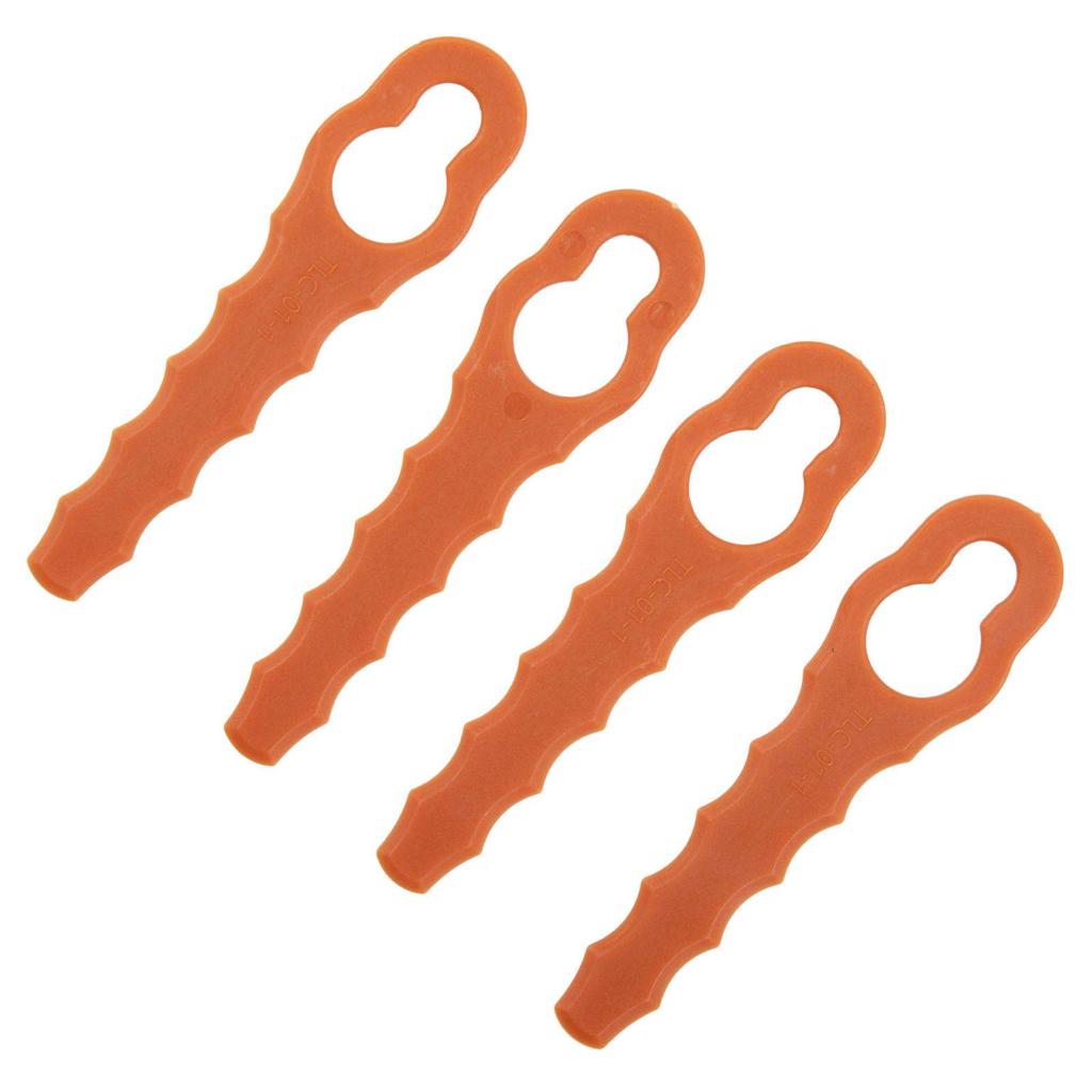 Blade Trimmer Blades 4pcs Orange Color Replacement Parts Garden Hand Tools Durability For Worx WG150/WG151/WG151
