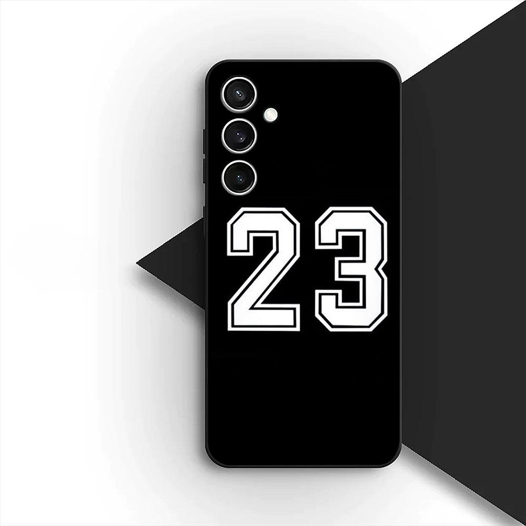 Kryt pro Samsung Galaxy S25 S24 S23 FE Ultra Plus S7 Edge S25+ S23+ A56 5G Pouzdro Číslo Fotbal Basketbal Sport Ne 24 5 10 23