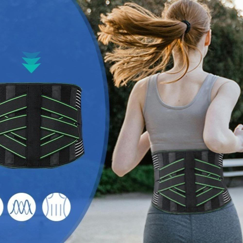 Atmungsaktiver Sport-Taillenschutz, Lendenstütze, Kraft, Doppel-Druck-Taillengürtel, Laufen, Fitnessgürtel