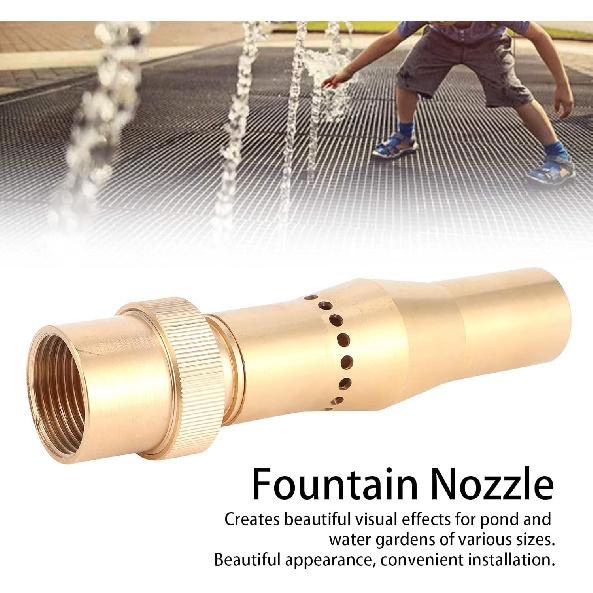 Gonetre Landschaftsdüse Sprudelndes Spray Sprudelnde Fontänendüse Fontänen sprenger Fontänen spreh-Kopf Außengewinde Fontänendüse Messing Mehrloch