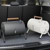 Compact Charcoal Grill for Outdoor Use with Chimney and Handle Garden Beach