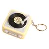 Mini Charm Pendant with Retro Gramophone Gramophone Keychain Recording Music Playback Function