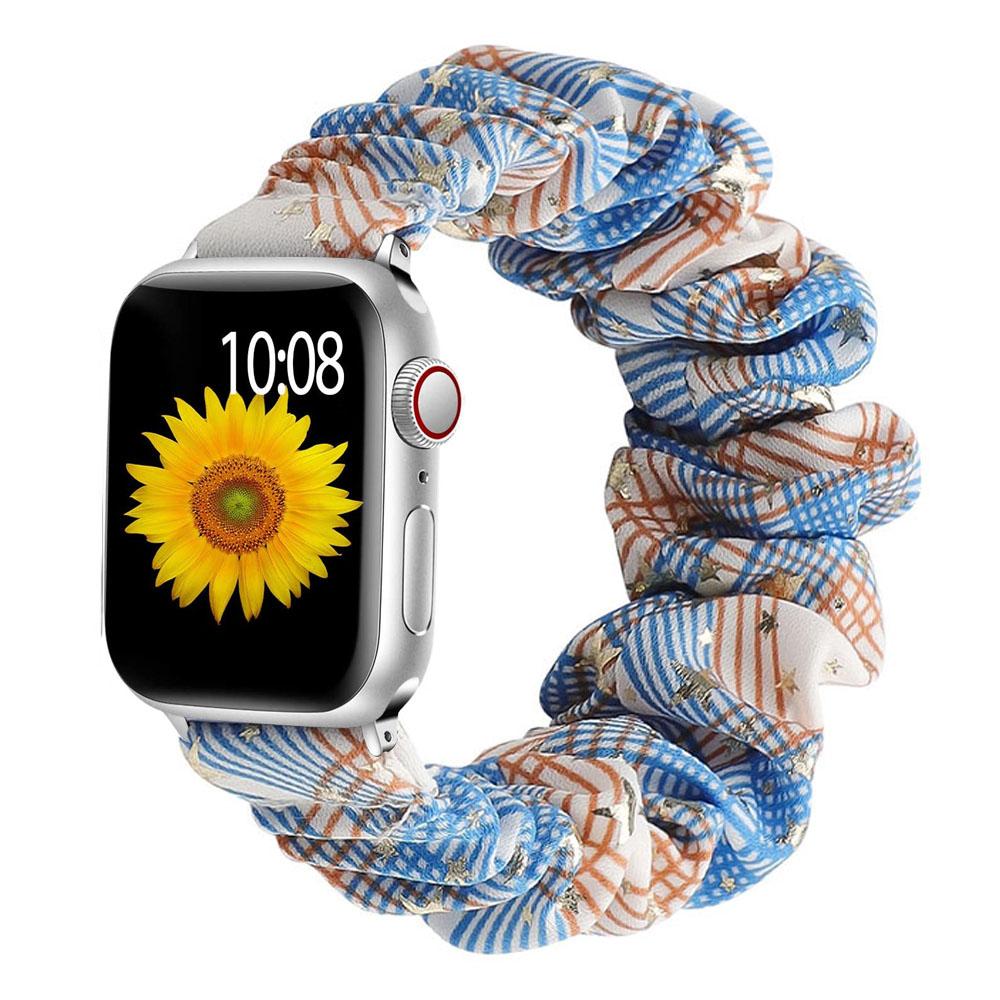 Scrunchie Strap for Apple Watch Band 44mm 40mm 42mm 41mm 38mm 45mm 49mm Ultra Nylon Solo Loop Bracelet iWatch Women 8 7 6 5 4 SE