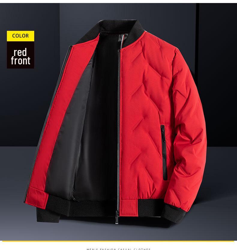 Men's Lightweight Warm Duck Down Baseball Jacket - Autumn & Winter Style