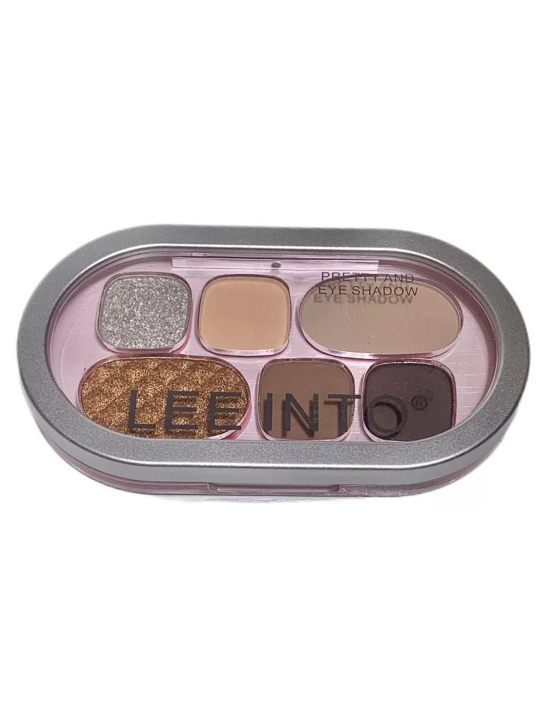 Leeinto Atmosphere-Enhancing Six-Color Eyeshadow Palette Earthy Rose Pink Blue Cool Ice Transparent Student Blush Pure Desire