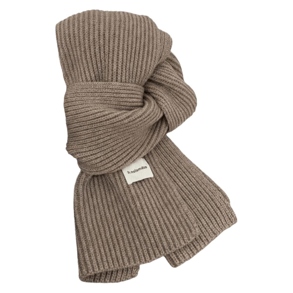 Fashion Keep Warm Cross Scarf Woolen Korean Style Knit Scarf Thicken Vibes Neck Scarf Women
