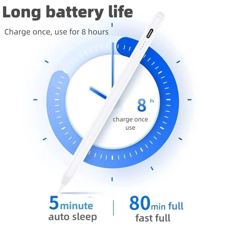 Stilo universal Creion tactil activ pentru iPad Pro 11 Pro 12.9 Air 5 Air 4 10.9 10th 10.9 Air 3 2 1 Pro 9.7 Mini 6 5 4 3 2 1 Creion