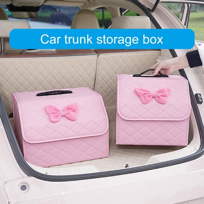 Compact Portable Car Trunk Organizers Foldable Car Trunk Storage Box Enhances Interior Vibrancy Boosts Trunk Tidiness