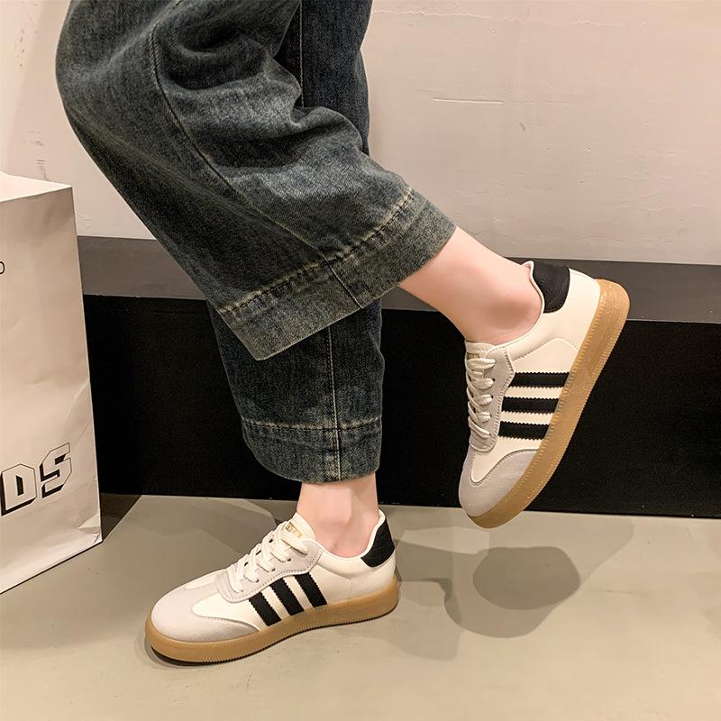 Soft-soled German training shoes women's versatile sports Forrest Gump shoes 2025 spring and summer new breathable board shoes casual white shoes
