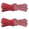 Reflective Polyester Shoelaces 120cm Long Anti Slip Woven Round Shoe Laces Replacement For Sneakers Casual Foowear