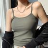 U Neck Knit Tank Top Straps Crop Tops Women Summer Camis Solid Color Yoga Camisole Fashion SportsTube Female Sleeveless Cropped Y2K Girl Clothes