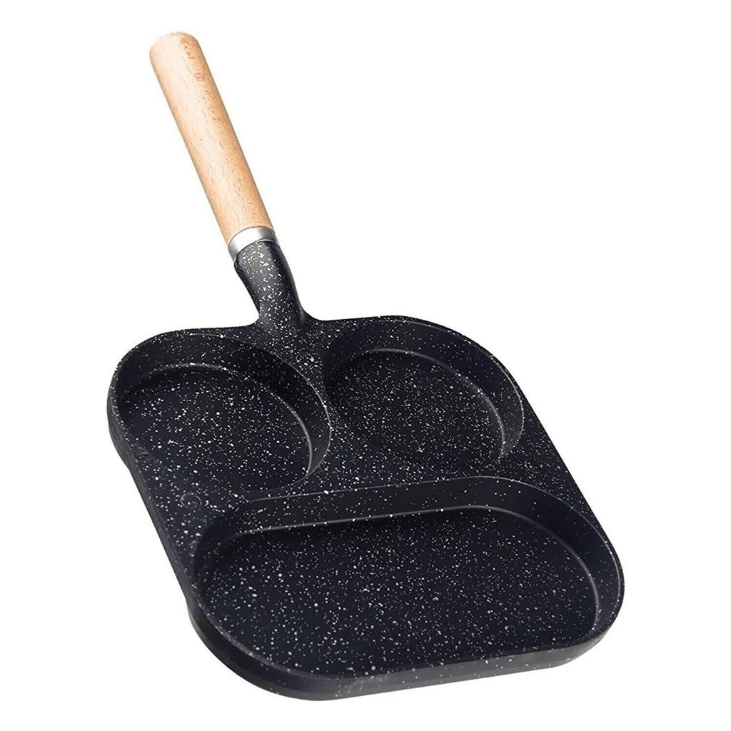 3dílná litinová pánev na omeletu nepřilnavá