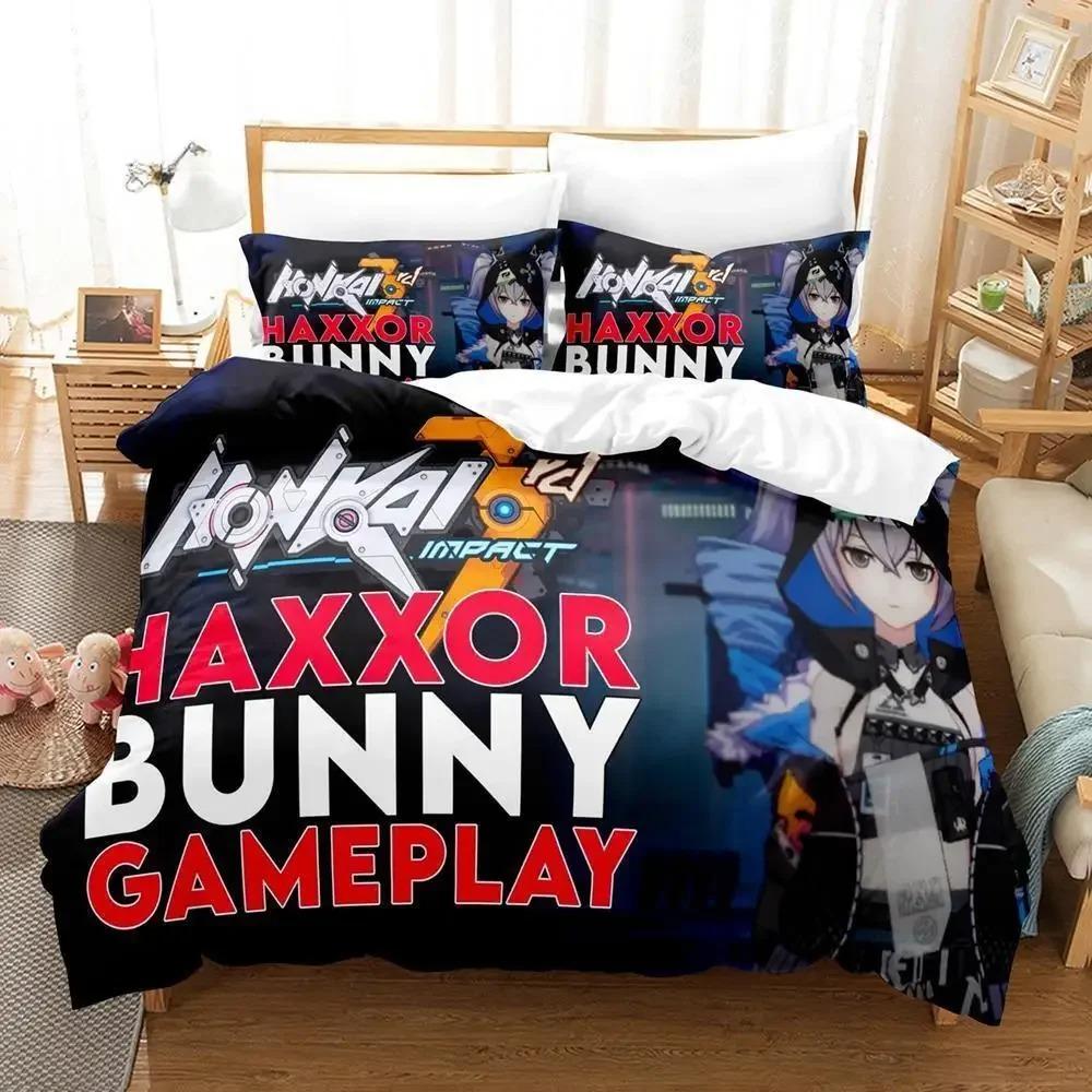 Honkai Impact 3 Bedding Set Single Twin Full Queen King Size Bed Set Aldult Kid Bedroom Duvet Cover Sets 3D Print Kawaii Anime