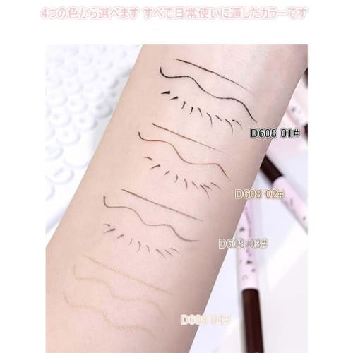 xixi Eyeliner Pair Blossom Rain Fine Smooth Eyeliner Waterproof and sweatproof Ultra-fine and long-lasting, easy to color and smudge-resistant Korean