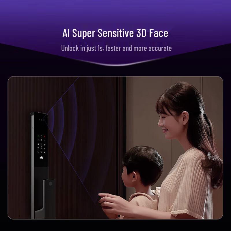 Kaadas Q2 FVP Smart Door Lock with AI Peephole and Finger Vein Recognition