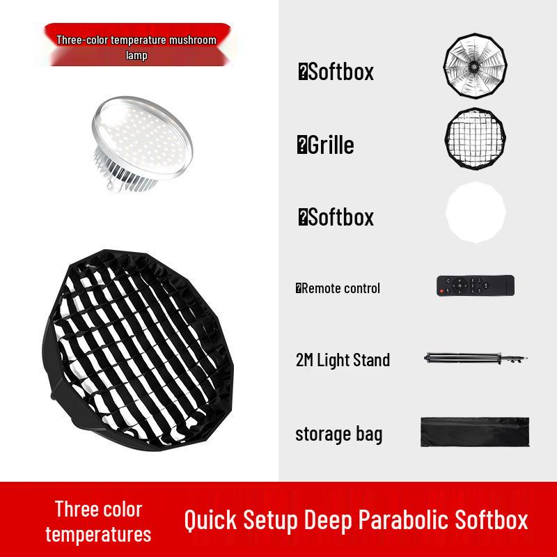 Professional Parabolic Softbox Grid for Photography & Live Streaming
