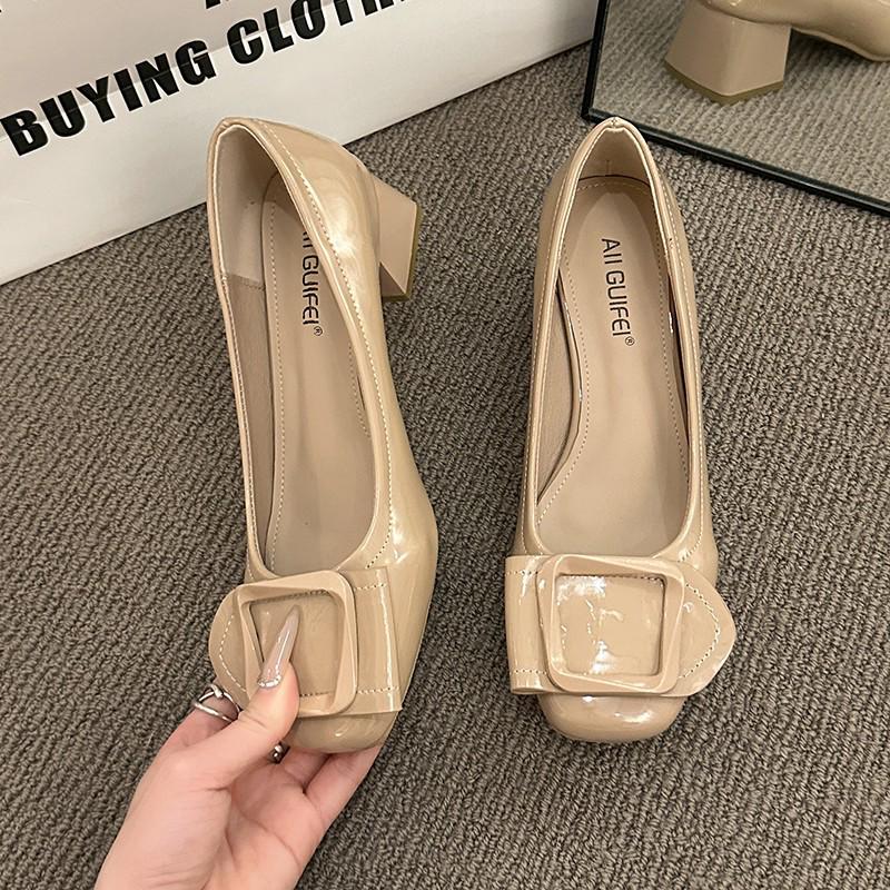 

Туфли на высоком каблуке женские Мэри Джейн Летнее платье Лолита Туфли-лодочки Элегантные туфли на каблуке Женские 2025 Тренд Бренд Женские Zapatos 39 абрикосовый