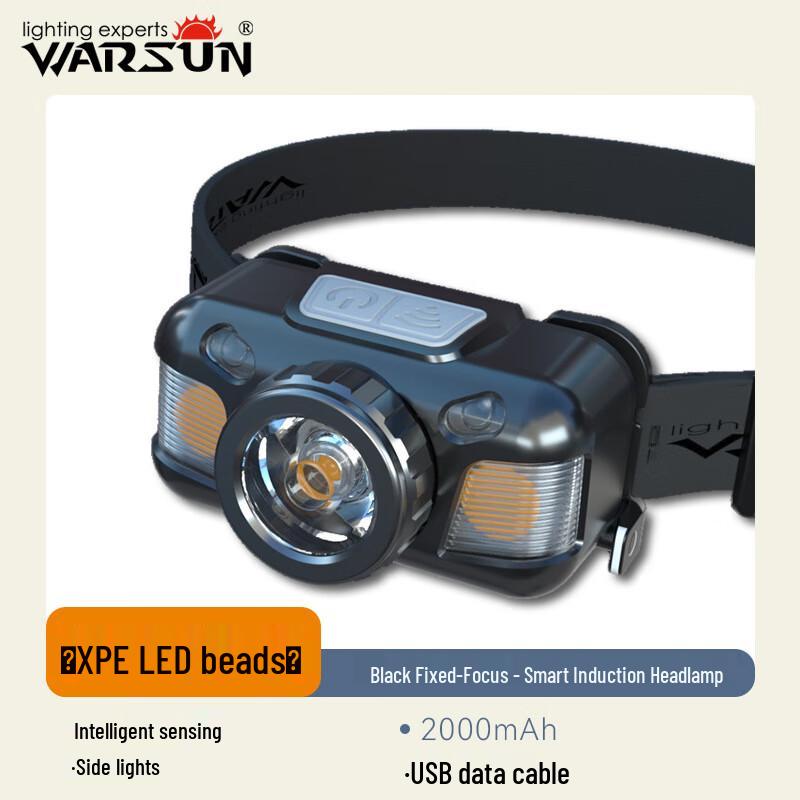 Walsen Rechargeable Waterproof LED Tactical Headlamp