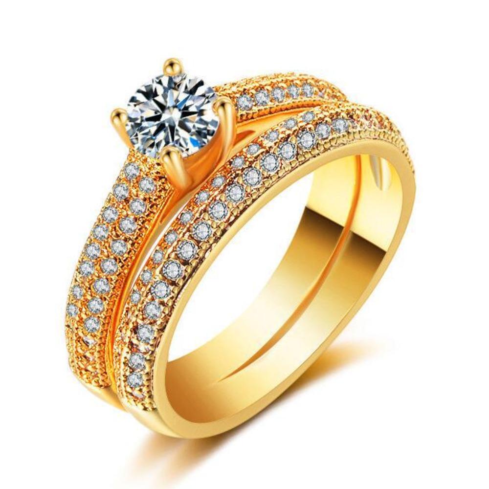 

Micro Pave Stackable Rings Simulated Zircon Engagement Wedding Band Fashion Party Jewelry 4