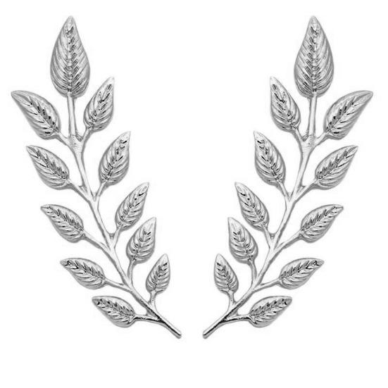 

Women Collar Button Honeysuckle Leaf Shape Lapel Brooch Pin Suits Coats Bags Scarves Badge Versatile