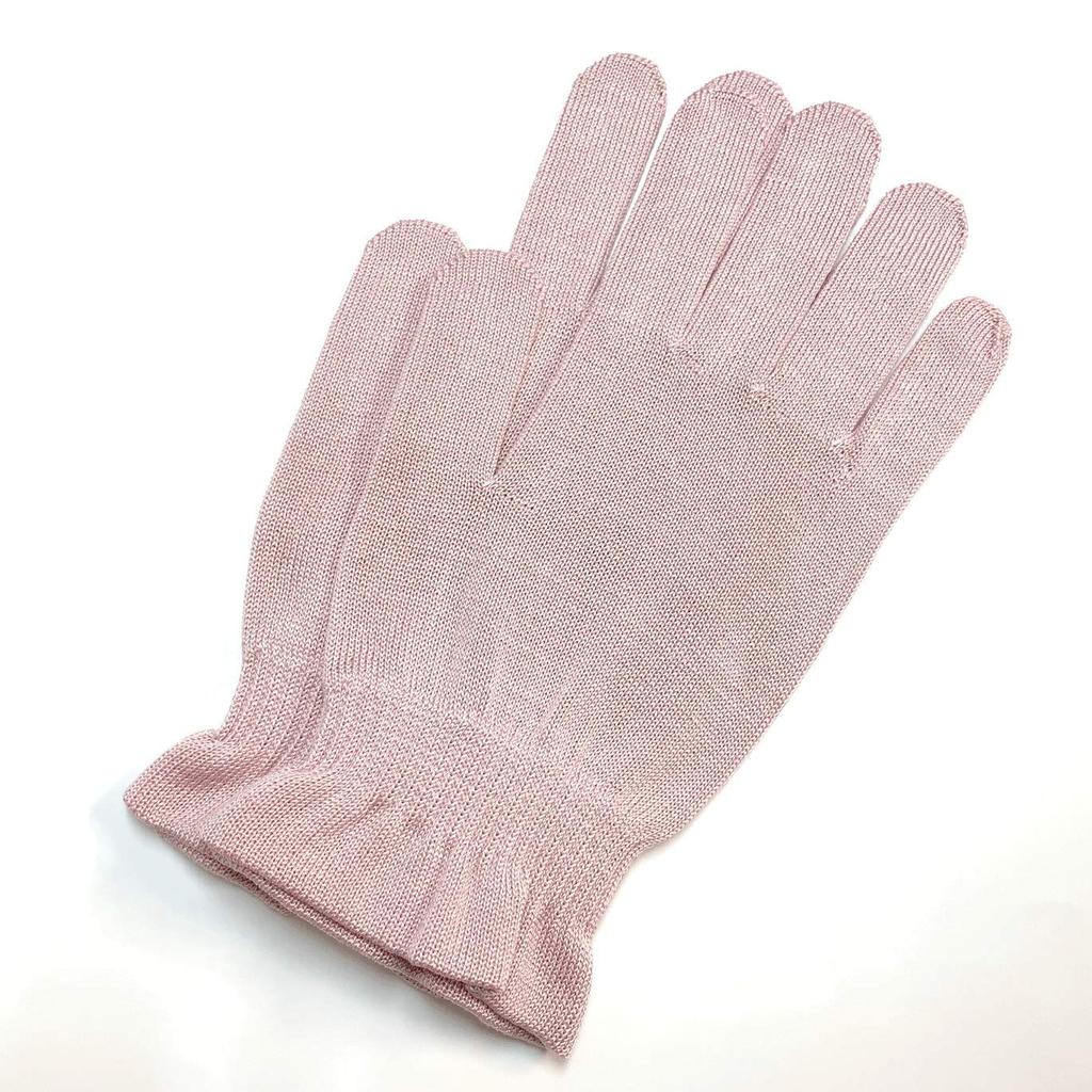 Silk Gloves from a Silk Thread Shop In Kyoto (pink) Nishijin,