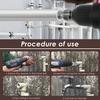 Plastic PVC Pipe Threader Kit Efficient Electric Hole Opener Versatile Durable Thread Maker Tool Precise Plumbing Repair Tool