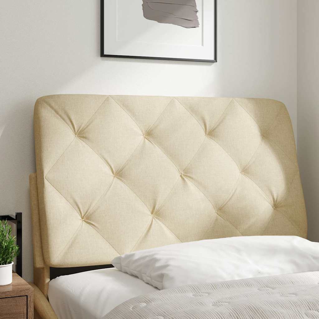 Headboard Cushion Cream 80 cm Fabric