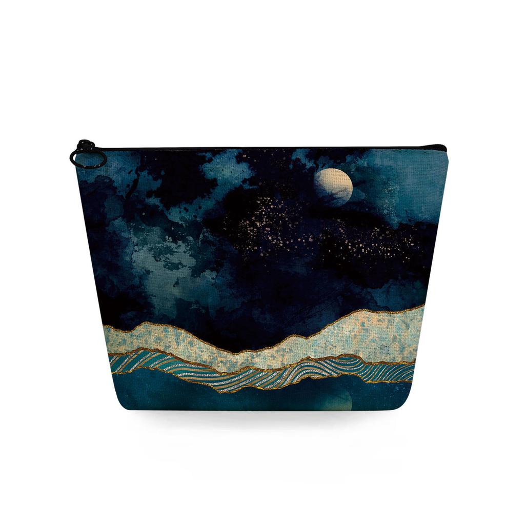 Women Landscape painting Print Cosmetic Bag Toiletries Organize Travel Storage Case 6753