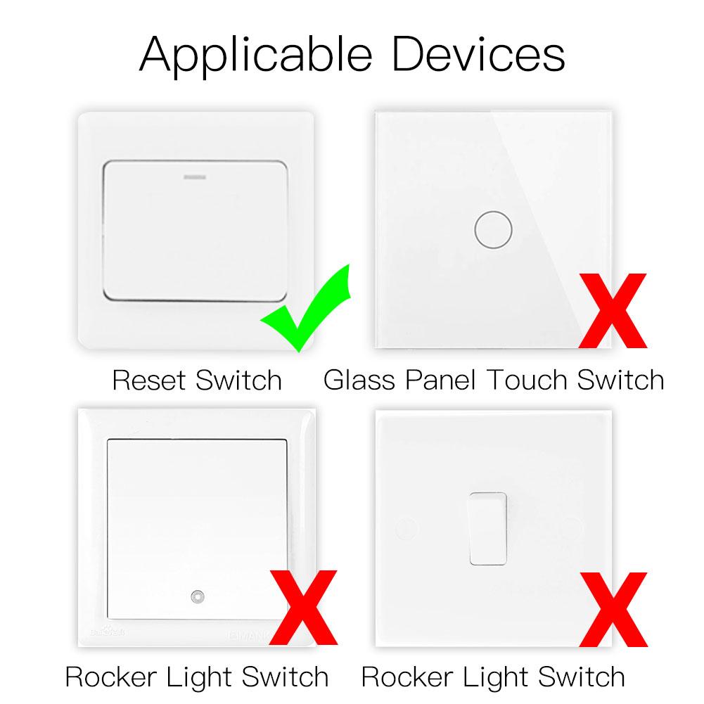 Moes Mini Interruttore Dimmer Smart Tuya ZigBee 3.0 Fai da Te Richiede Hub ZigBee3.0 Funziona con Alexa Google Home Controllo Vocale 1/2 Vie