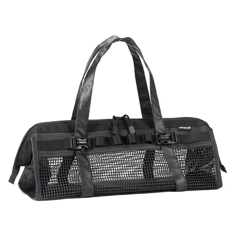 

Сітка кемпінг намет цвях сумка для зберігання дихаюча сумка для зберігання намету сумка для подорожей на свіжому повітрі чорний