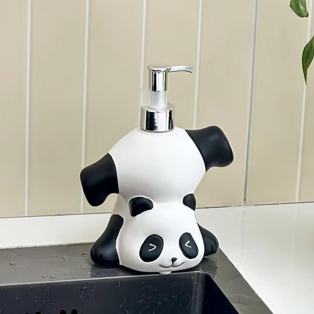 Press Bottle Panda Soap Dispenser Decorative Shampoo Soap Dispenser  Bathroom