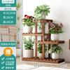 Multi-Tier Solid Wood Plant Stand, Floor-Standing Minimalist Indoor Shelf, Multi-Functional Bonsai Display Rack for Home Decor