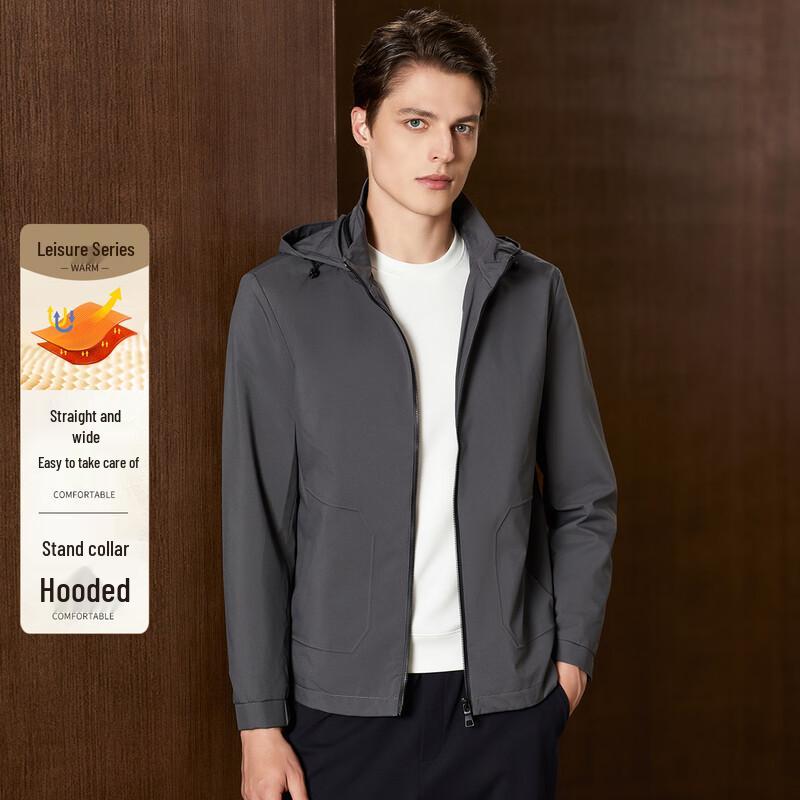 

Antonio Men s Business Casual Hooded Jacket XL