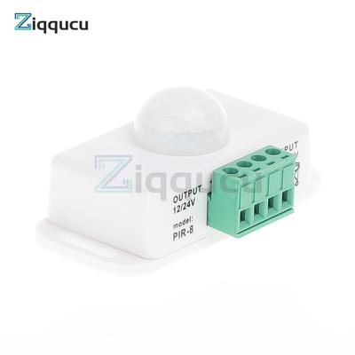 DC12V 24V Infrared Human Body Sensor Automatic Adjustable PIR Motion Sensor Switch IR Infrared Detector Light Switch Module 6/8A