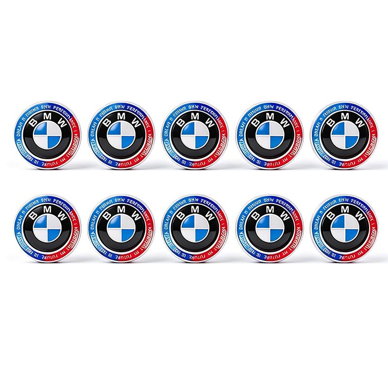 JYPK6 BMW Car Remote Key Emblem Sticker Aluminum Keys Decoration Decal For BMW M E46 E90 E60 F30 F10 E39 E36 F20 G30 G20 E87 E92 X1 X2
