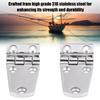 2pcs 316 Stainless Steel Marine Door Hinges Mirror Polishing Saltwater Corrosion Resistance with Integrated   for Yacht Boat Window Doors