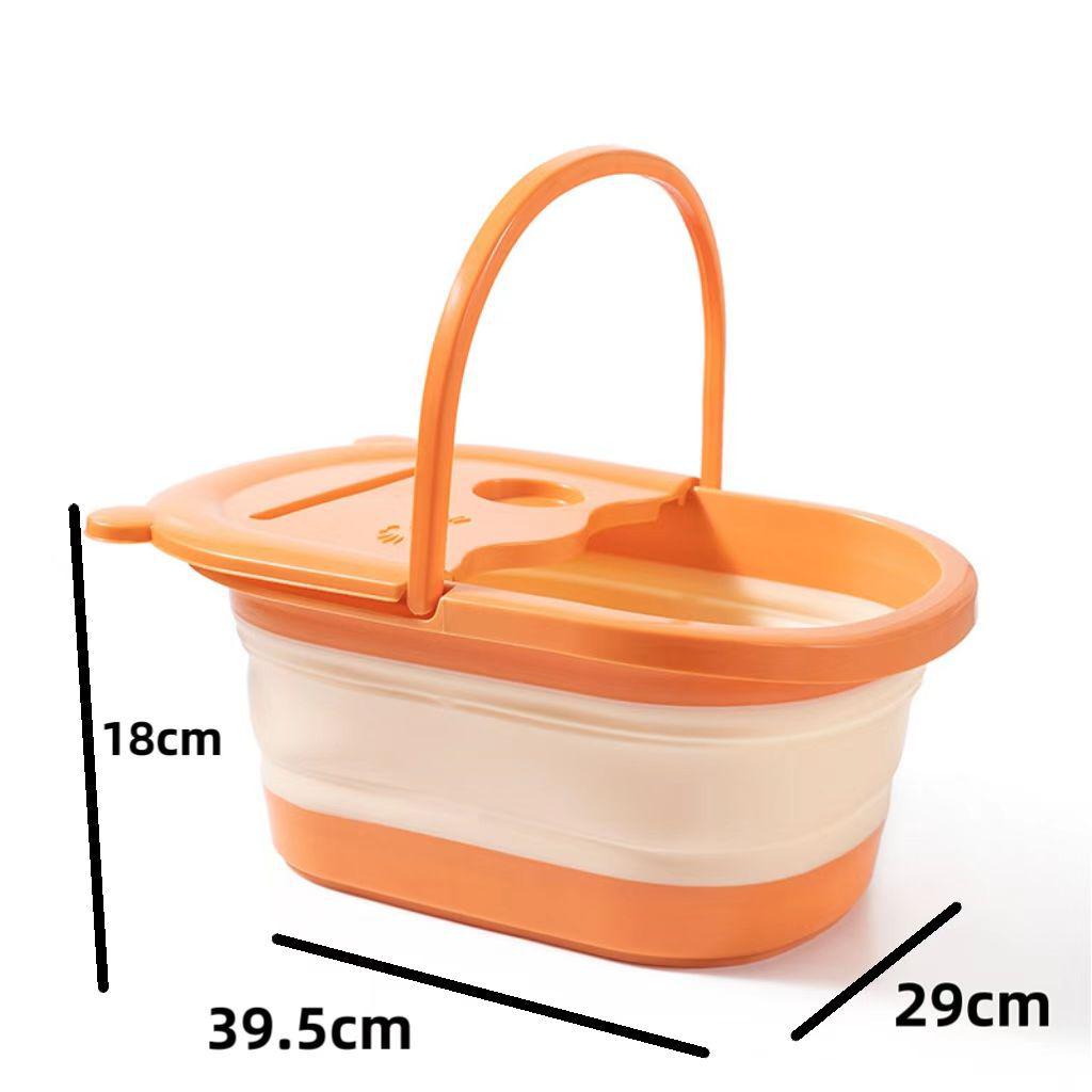 Zusammenklappbares Fußbadbecken mit Massage-Design und tiefem, platzsparendem Eimer zum Einweichen